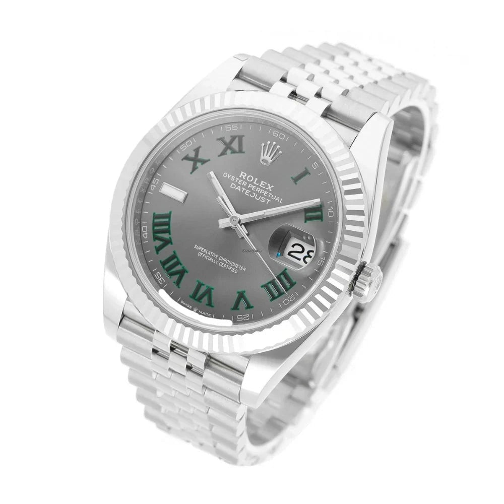Rolex Datejust Grey Dial Wimbledon 41 MM