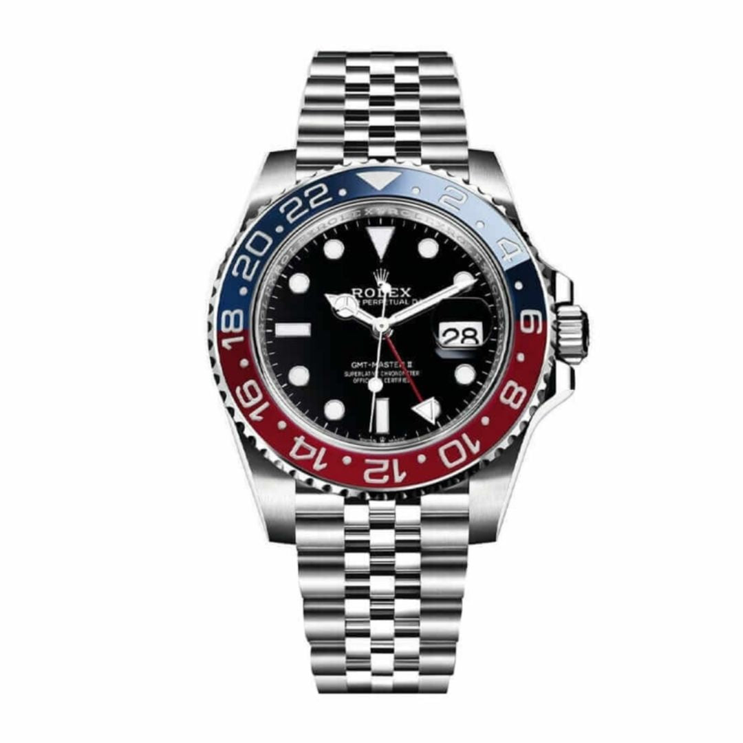 Rolex GMT-Master II Red & Blue Bezel Jubilee 40 MM