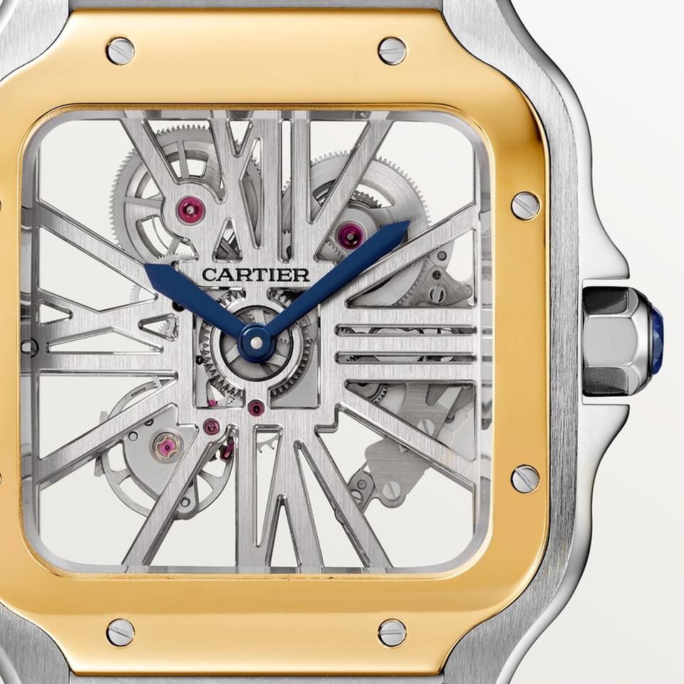 Cartier Santos de Cartier Skeleton “Gold & Steel” Large Model 39.7 MM