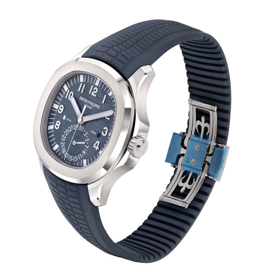 Patek Philippe Aquanaut Travel Time “Blue-Gray” White Gold 40.8 MM