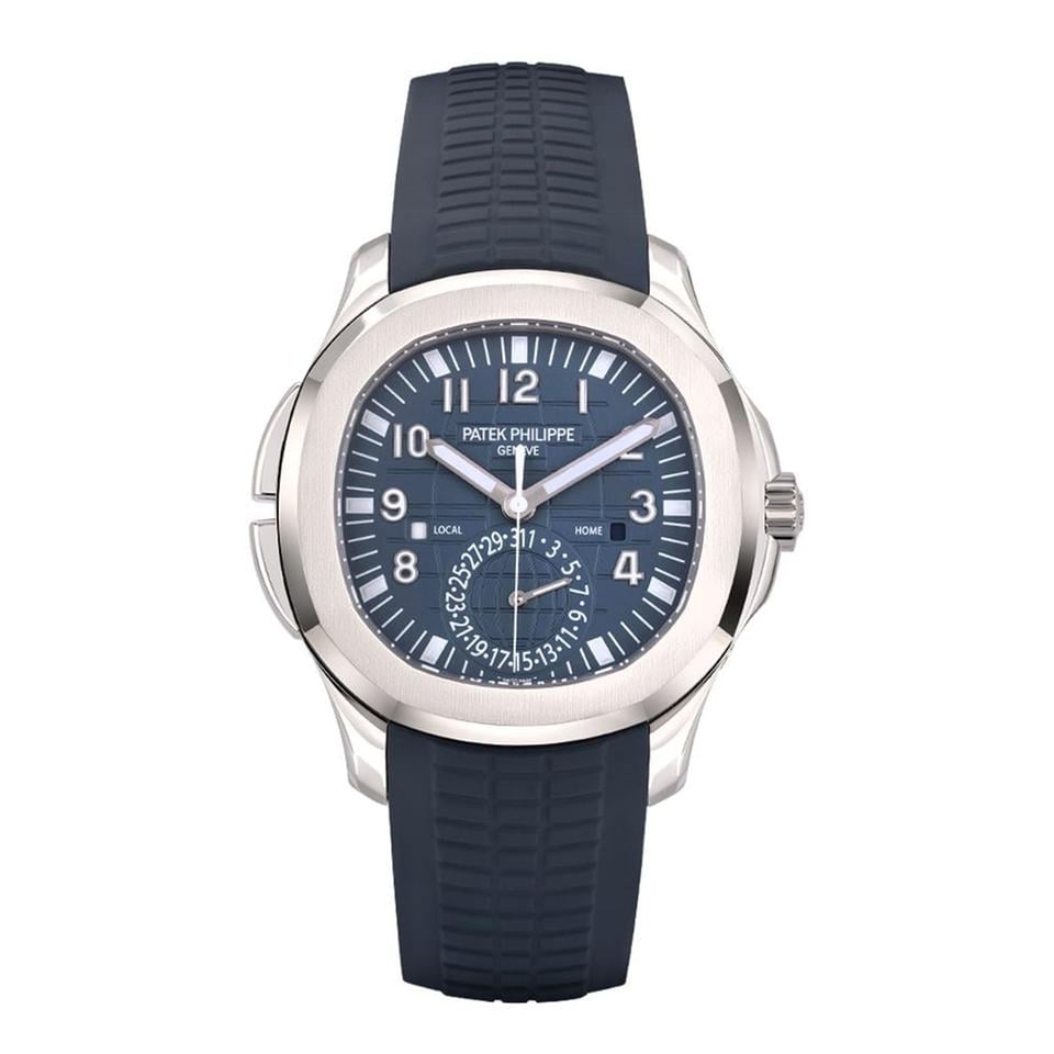 Patek Philippe Aquanaut Travel Time “Blue-Gray” White Gold 40.8 MM
