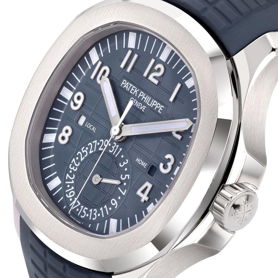 Patek Philippe Aquanaut Travel Time “Blue-Gray” White Gold 40.8 MM