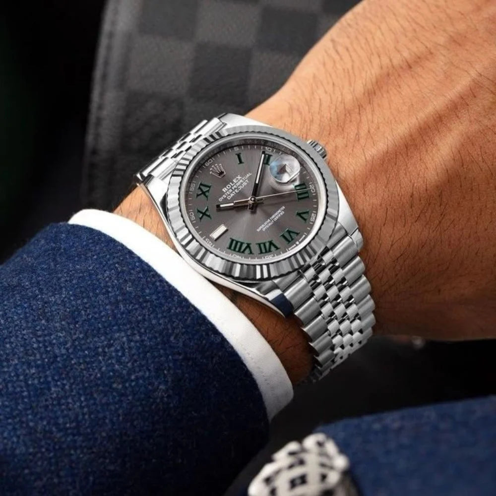 Rolex Datejust Grey Dial Wimbledon 41 MM