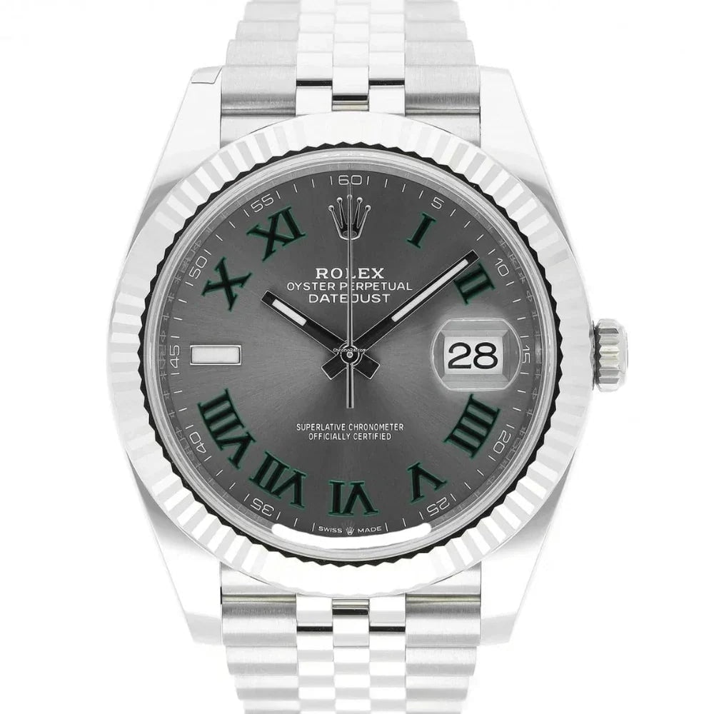 Rolex Datejust Grey Dial Wimbledon 41 MM