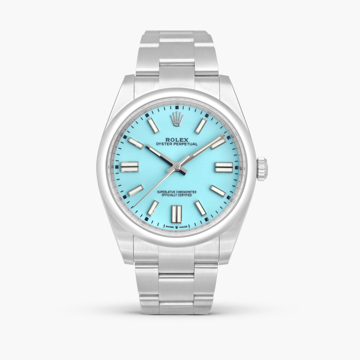 Rolex Oyster Perpetual Turquoise Blue 41 MM